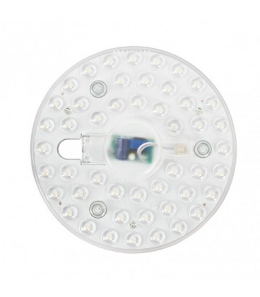 DISCO LED 24W 3000K PLACA RED BLANCO