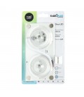 DISCO LED 24W 6000K PLACA CUAD.BLANCO 8X