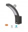 Aplique pared LED Tegar con sensor movim