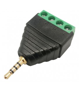 4 Contactos, 3.5mm Macho St, con termina