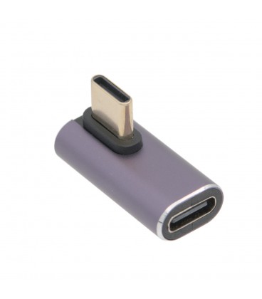 Adaptador USB-C macho / hembra de ángulo
