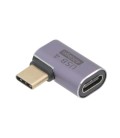 Adaptador USB-C macho / hembra de ángulo
