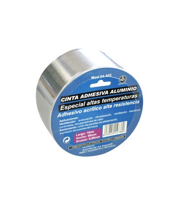Cinta adhesiva de aluminio.