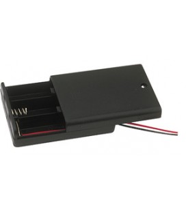 Portapilas para 3 pilas de 1'5 V (4'5 V)