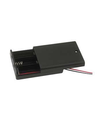 Portapilas para 3 pilas de 1'5 V (4'5 V)