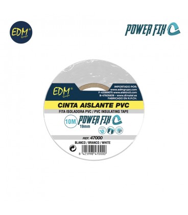 CINTA AISLANTE 10MX19MM BLANCA 