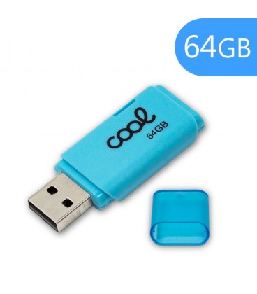 Pen Drive USB x64 GB 2.0 Cover Celeleste