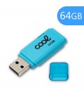 Pen Drive USB x64 GB 2.0 Cover Celeleste
