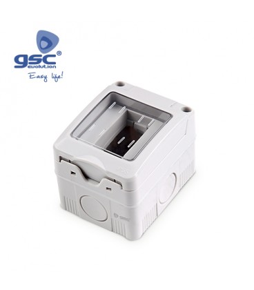 Caja superficie 1 modulo con tapa IP55 