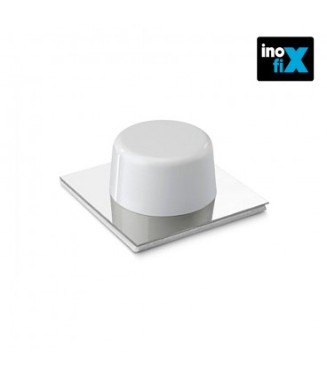 TOPE ADHESIVO BLANCO-CROMO INOFIX