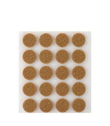 20 FIELTROS MARRON SINTETICOS ADHESIVOS