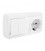 BASE CON T + DOBLE CONMUTADOR SUP BL