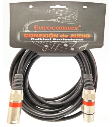 3P. XLR Macho - 3P XLR Hembra, 5m