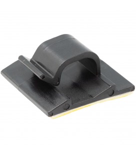 Clip adhesivo negro de sujecion 8mm