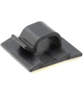 Clip adhesivo negro de sujecion 8mm