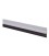 Burlete PVC con goma adhesivo 1M Plata
