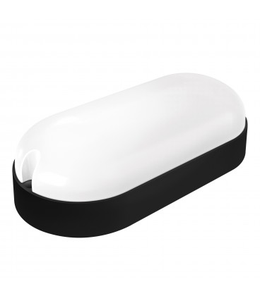 9W APLIQUE LED OVAL SENSOR NEGRO