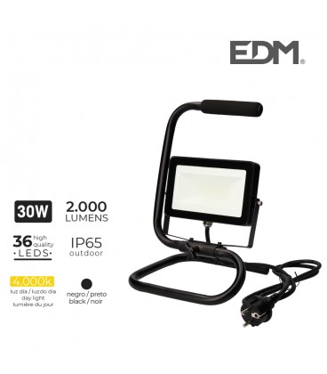 30W 4000K FOCO PROYECTOR LED CON PIE