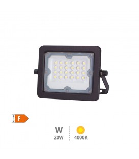 Proyector aluminio LED 20W 4000K IP65 N