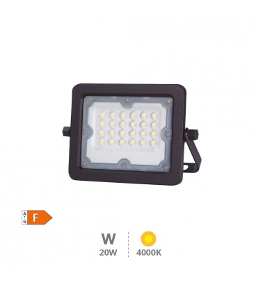 Proyector aluminio LED 20W 4000K IP65 N