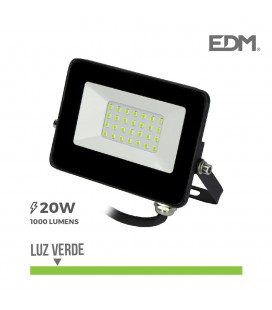 FOCO PROYECTOR LED 20W LUZ VERDE EDM
