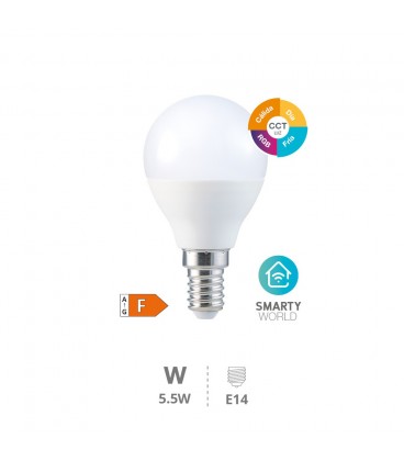 Lámp LED esférica inteligente 5,5W E14