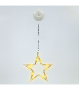 Estrella colgante de navidad LED 3xAAA