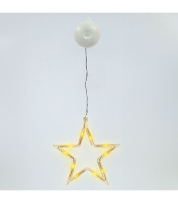 Estrella colgante de navidad LED 3xAAA
