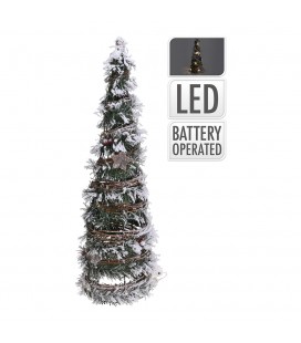 ABETO DE NAVIDAD DE RATTAN CON 20 LEDS 4