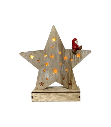 Estrella de Navidad con luz.
