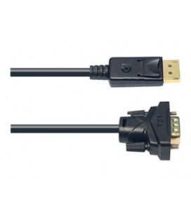 Conexión Display Port macho - VGA macho.
