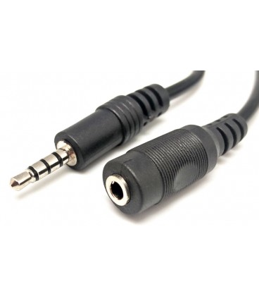 3.5mm Jack 4Contactos Macho-Hembra, 1.5m