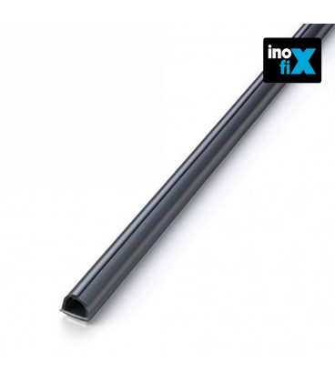 CABLEFIX ADHESIVO 8X7MM GRIS METALIZ 4M