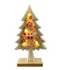 Arbol Navidad color madera mediano luz