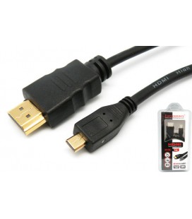 C. HDMI A MACHO a MICRO HDMI D MACHO, 1m