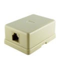 Base telefónica modular de superf. RJ45