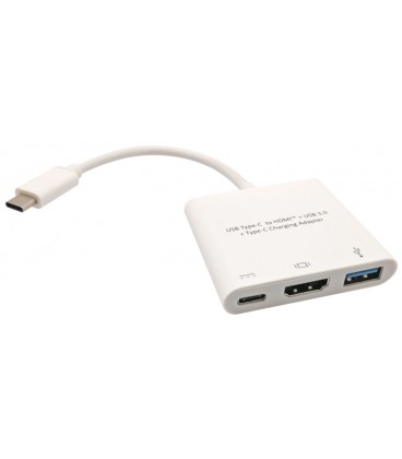 Adaptador USB3.0 + Hdmi + USB-C a USB-C