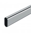 BARRA ARMARIO OVALADA CROMADA 150cm