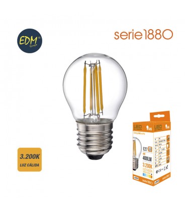 ESFERICA LED FILAM. CLARA 4W E14 CALIDA