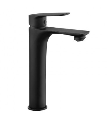 MONOMANDO CORAL LAVABO ALTO NEGRO MATE