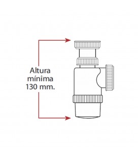 MINI SIFON BOTELLA - EXTENSIBLE - 1" 1/2
