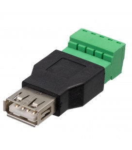 USB A Hembra con terminales