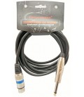 XLR HEM.- 6,35 MONO MA., 2m