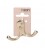 COLGADOR DOBLE LATON PULIDO EN CARTON