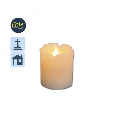 VELA LUMINOSA DE CERA REAL CON LED