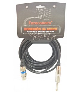 XLR HEM.- 6,35 MONO MA., 5,0m.