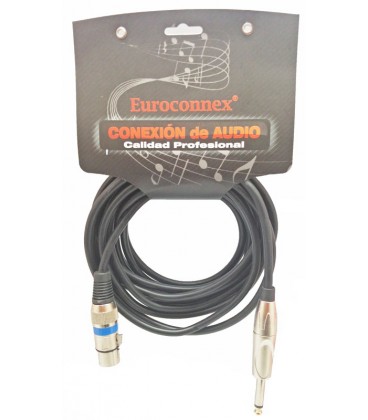 XLR HEM.- 6,35 MONO MA., 5,0m.