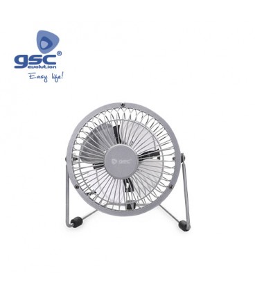 Mini Ventilador sobremesa USB 2.5W Gris