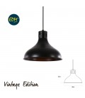 COLGANTE VINTAGE E27 60W 25X30CM