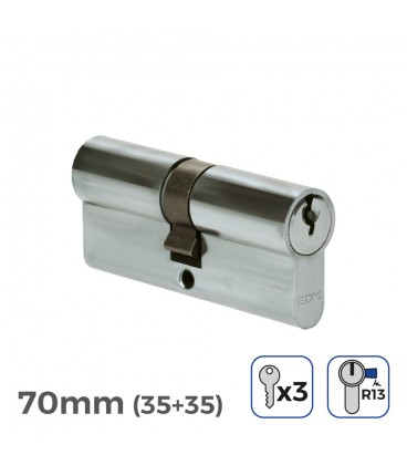 BOMBIN NIQUEL 70MM (35+35MM) LEVA CORTA 